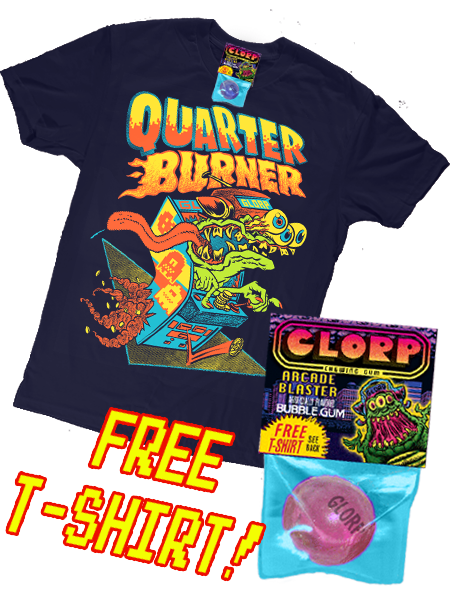 GLORP Arcade Blaster! (with FREE Quarter Burner T-Shirt)