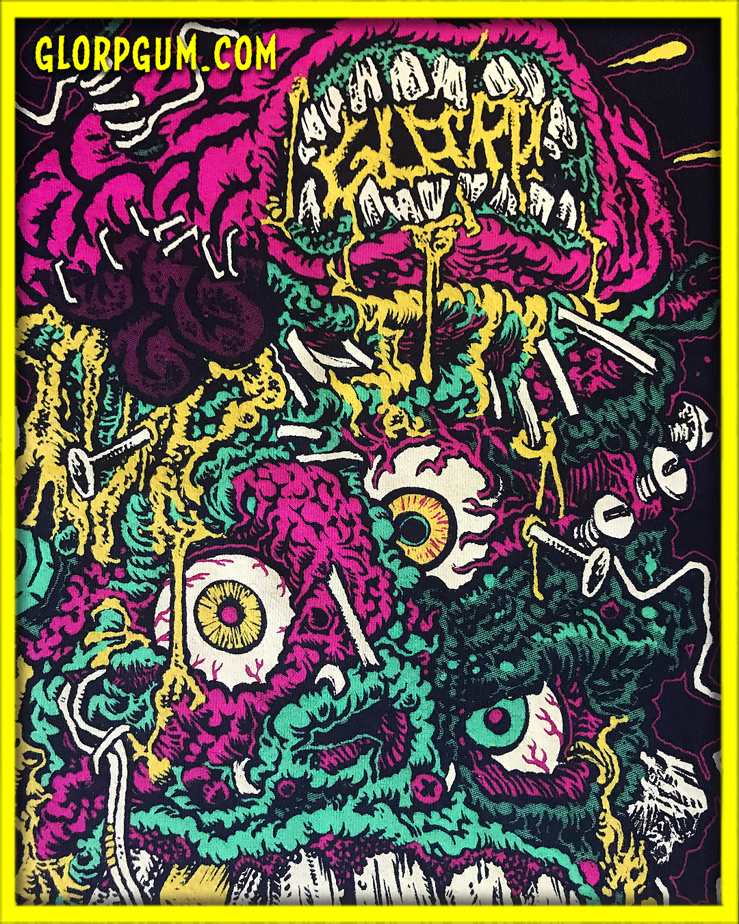 GLORP Fright Bite! (with FREE The Screaming Brain Of GLORPenstein T-Shirt)