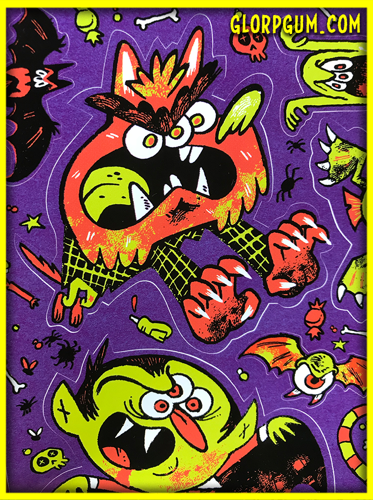 DOUBLE TROUBLE: Giant Halloween Sticker Sheet 2 pack!