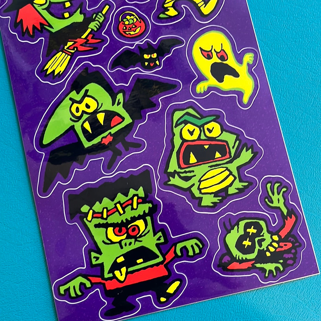 Halloweirdos sticker sheet!