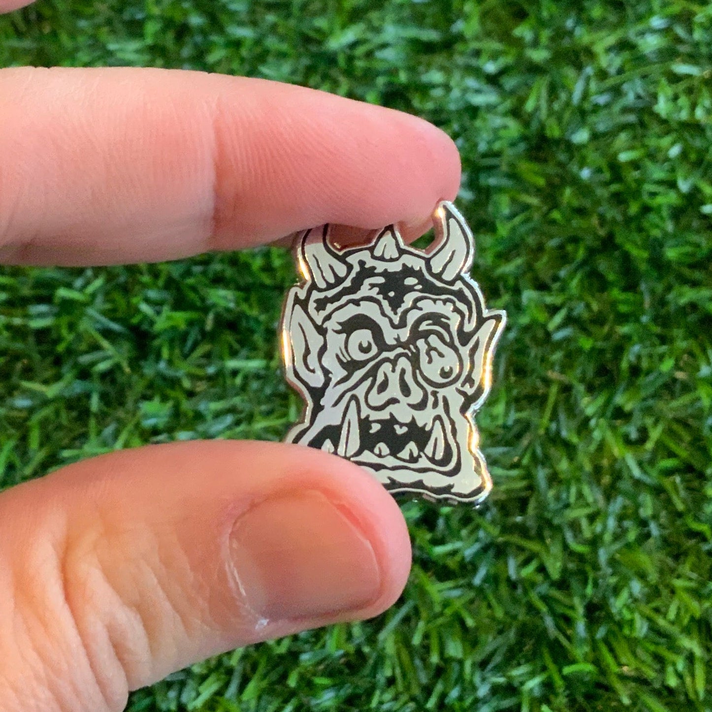 Odd Mart Silver Swamp Ogre Pin
