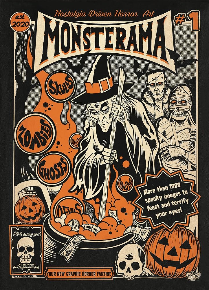 Monsterama No. 1: Nostalgia Driven Horror Art cover image