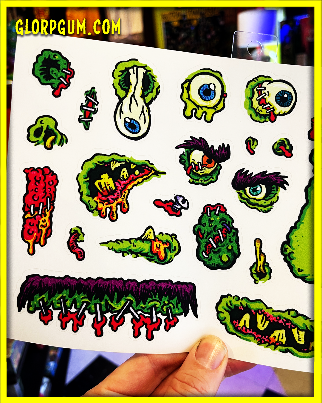 Build a GLORP sticker sheet!