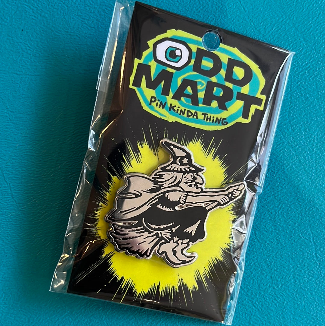 Odd Mart Silver witch Pin