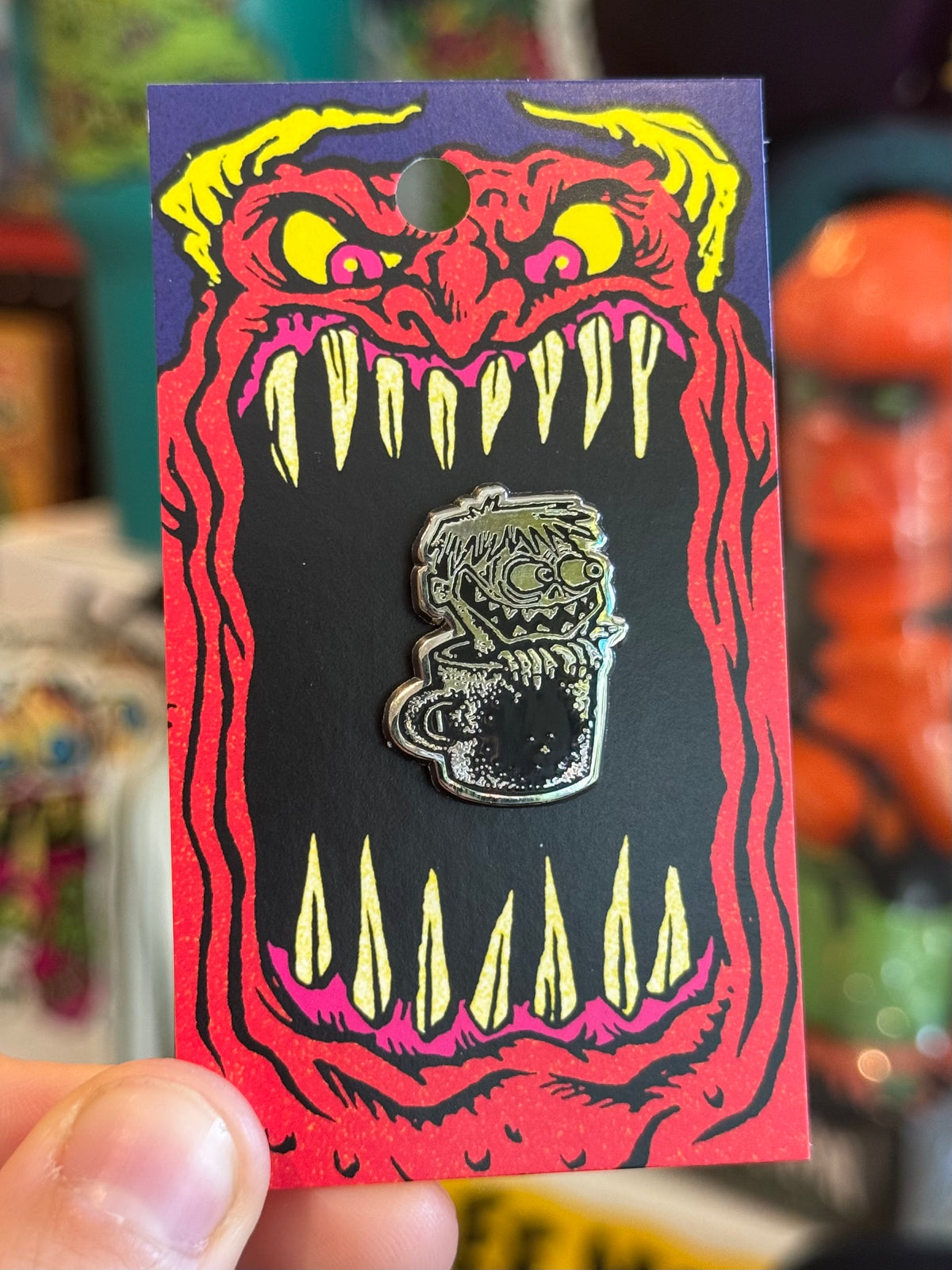 Mug Dweller Pin