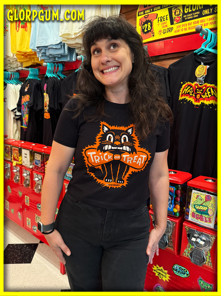 Fright Bite Black! (with Trick or Treat CROP TOP T-Shirt!)