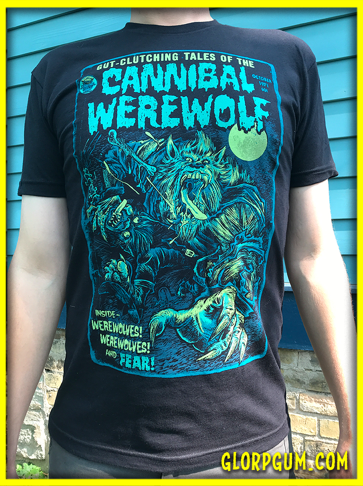 GLORP Fright Bite! (with FREE Cannibal Werewolf T-Shirt)