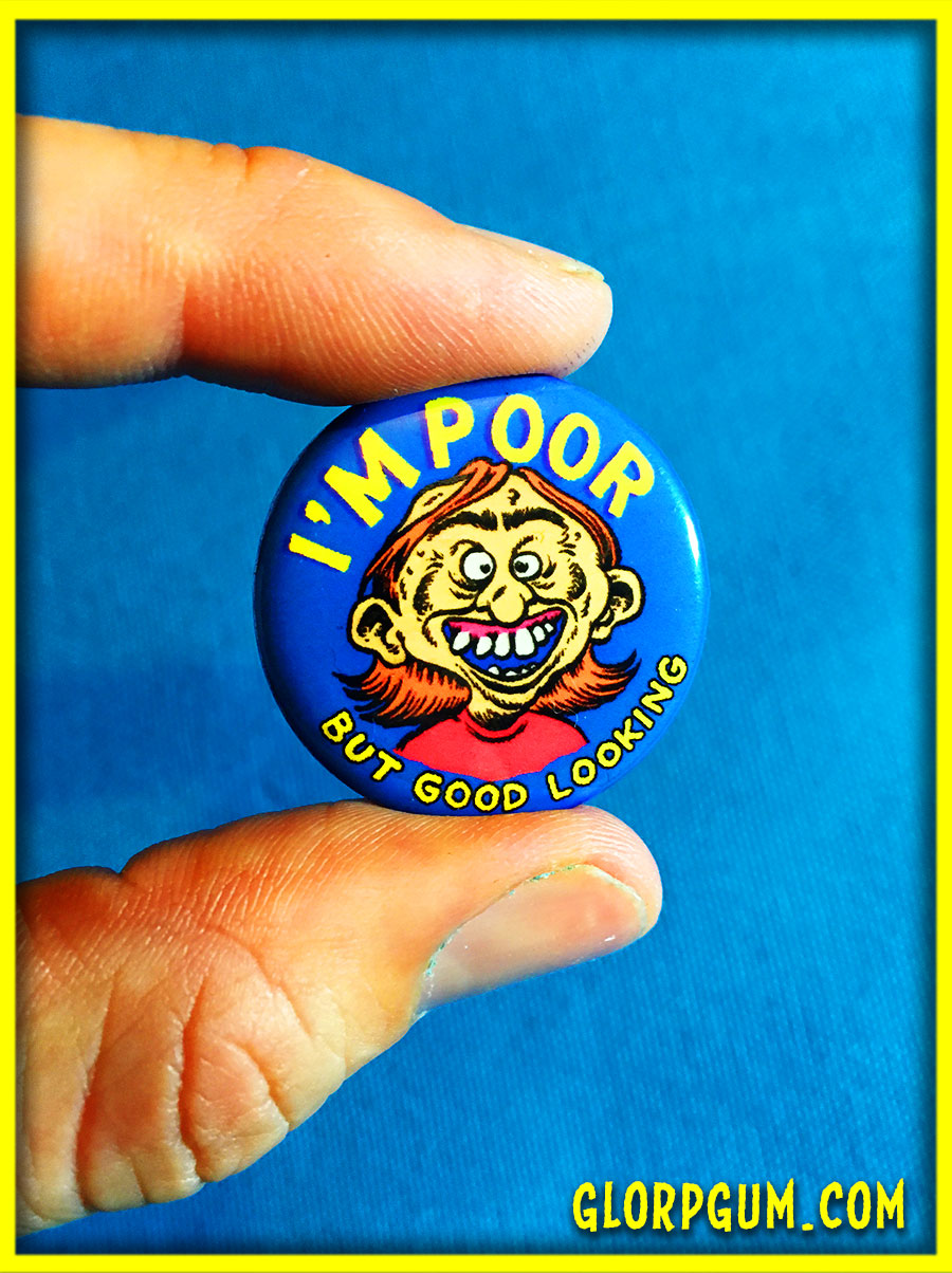 GLORP Funny Phrases Button Set