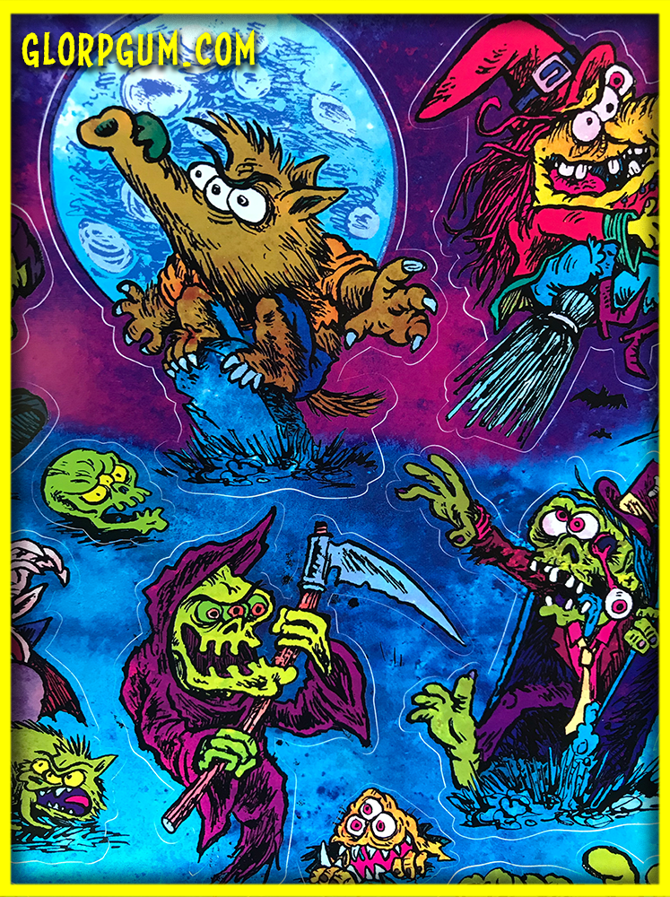 DOUBLE TROUBLE: Giant Halloween Sticker Sheet 2 pack!