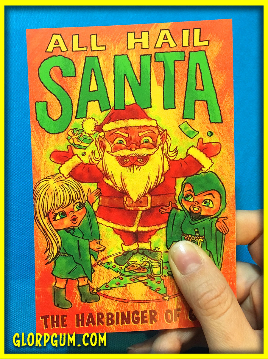 Hail Santa Holiday cards!