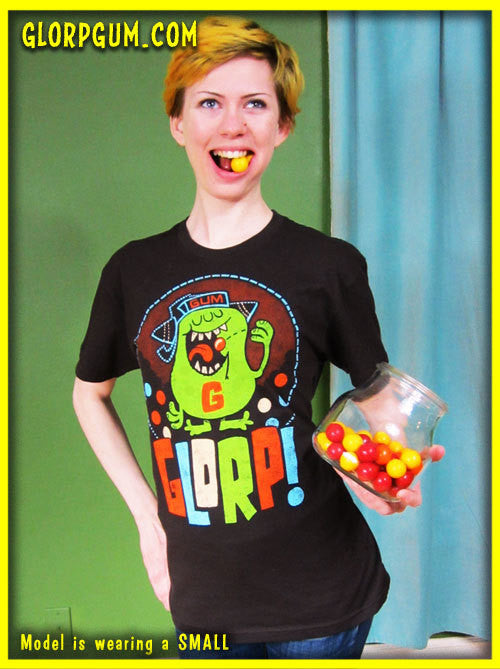 GLORP Gum Chew (with FREE Glorpball Machine Logo T-Shirt!)