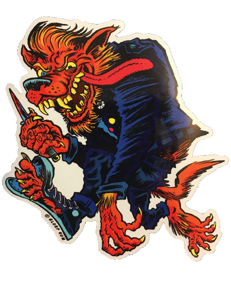 Wild Wolf Sticker!